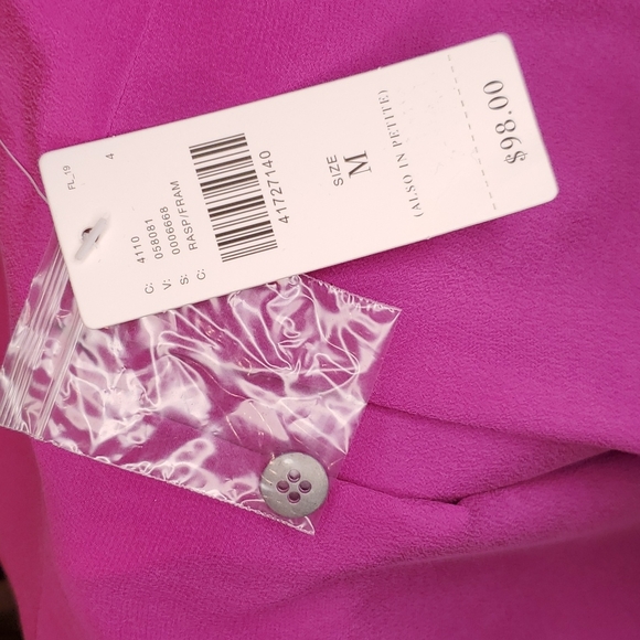 🎉HP🎉 Anthropologie Maeve 💘NWT💘 Medium Magenta 100% Silk Top!💘💜💘💜💘💜 - Picture 9 of 12